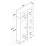 Hanah Home Soporte de Entrada EA161 - 4668 Nogal y Blanco